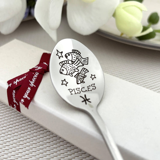 Zodiac unique personalized custom spoon gift 