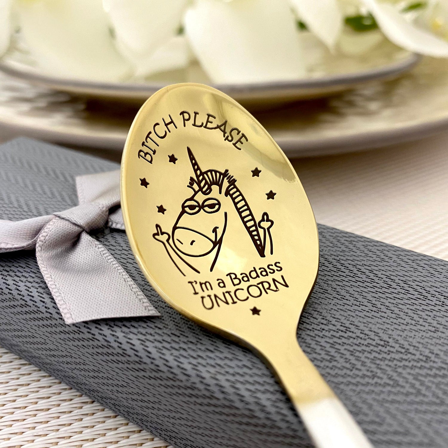Funny Gift, Sarcastic Spoon, Adult Humor Gift, Rude Gift Idea, Funny Engraved Spoon, Prank Gift, Witty Office Gift, Personalized Sarcasm, Joke Gift