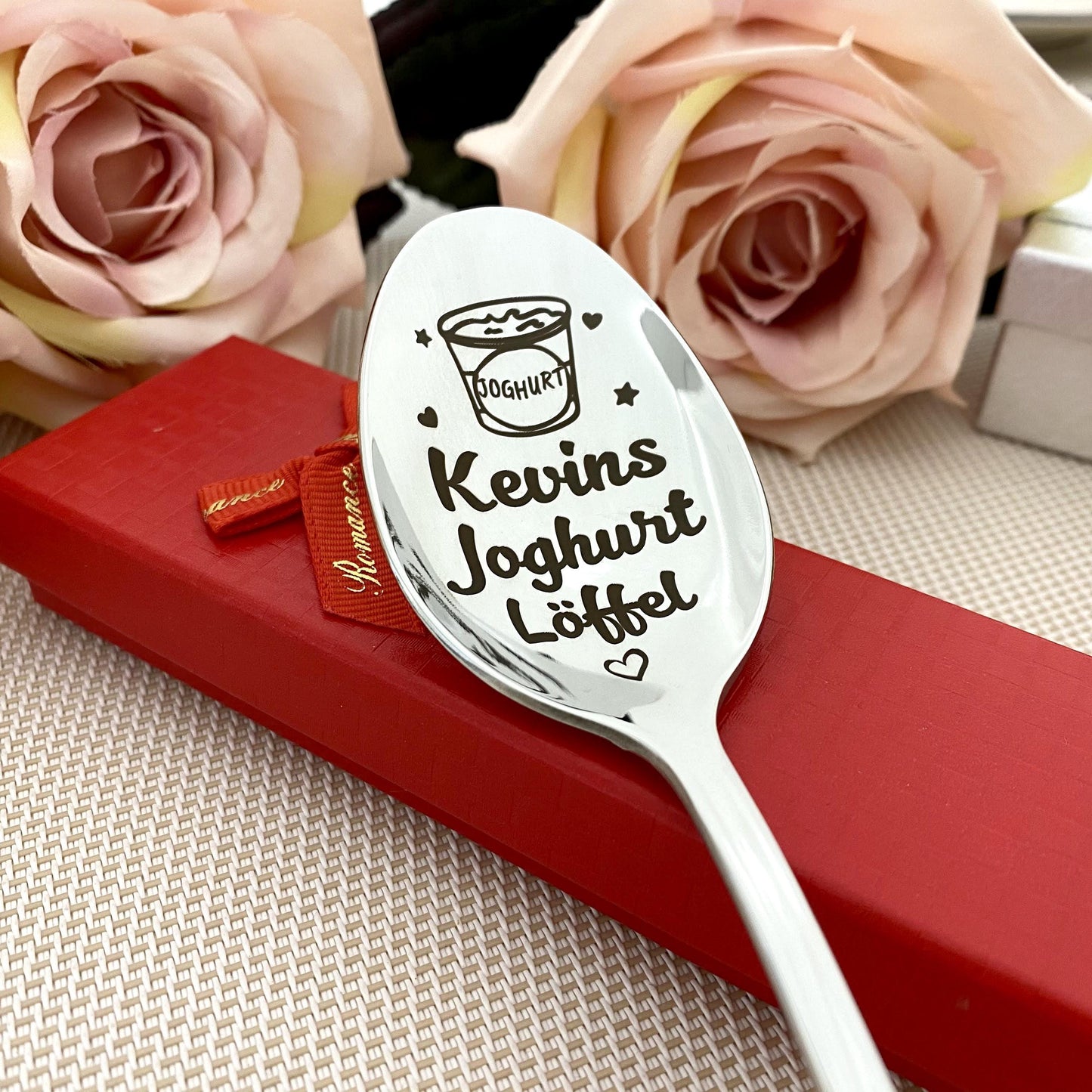 Yoghurt spoon with name - Personalized gift for dessert lovers