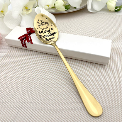 Engraved Personalized Porridge spoon - Cereal killer gift for kids
