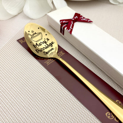 Engraved Personalized Porridge spoon - Cereal killer gift for kids