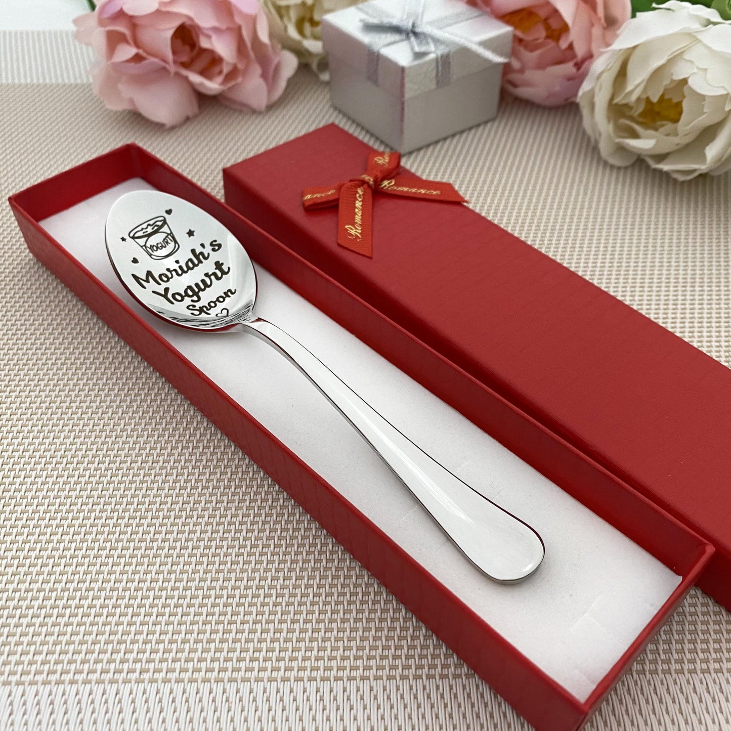 Yoghurt spoon with name - Personalized gift for dessert lovers