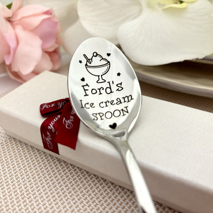 Ice Cream spoon with name
