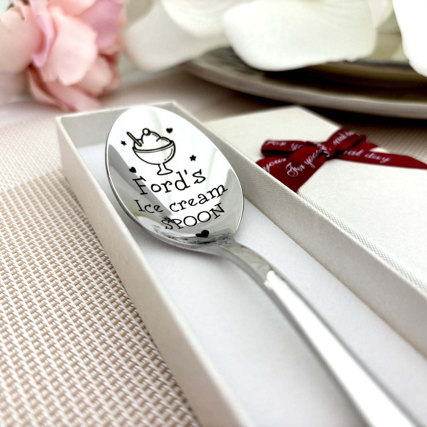 Ice Cream spoon with name