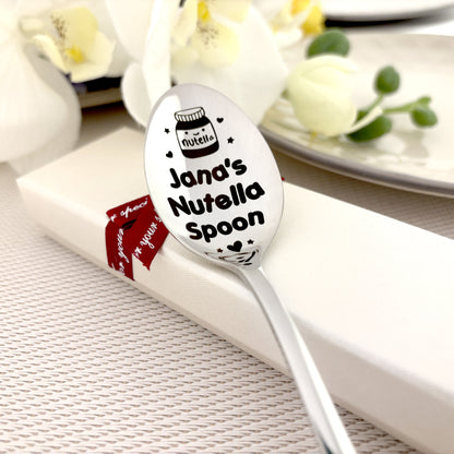 Personalized Nutella spoon