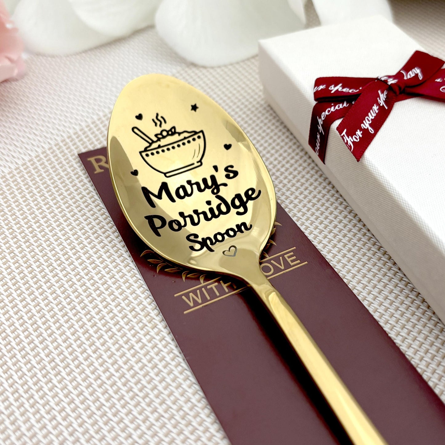 Engraved Personalized Porridge spoon - Cereal killer gift for kids