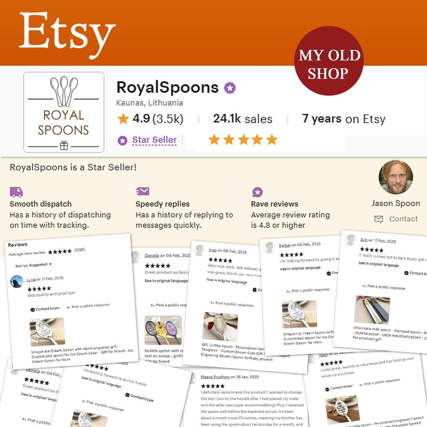 Chef gift cooking spoon - Personalized Golden tasting spoon