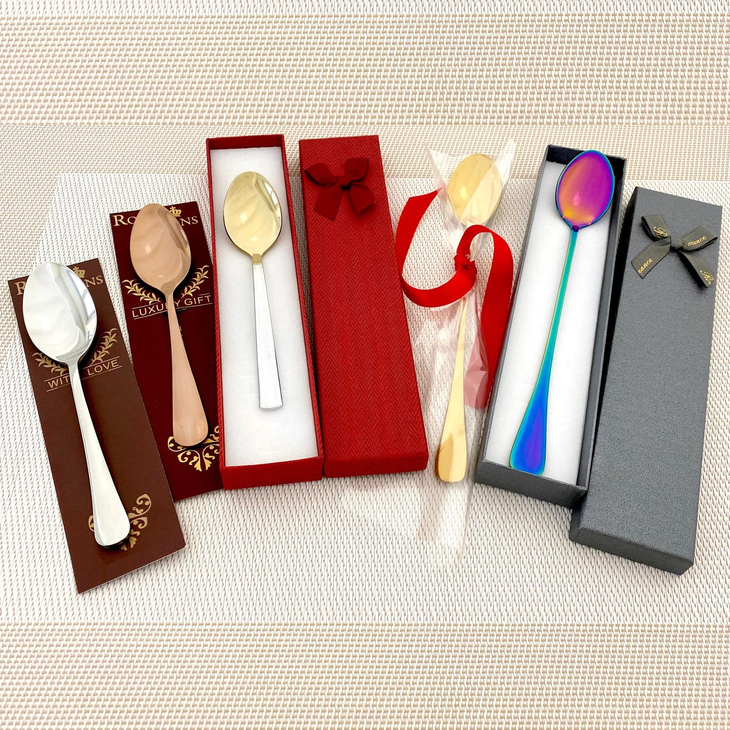 Long handle spoon with custom text